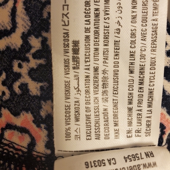 Hollister 3/4 Sleeve Button Up Tie Back Mini Dress - Picture 15 of 15